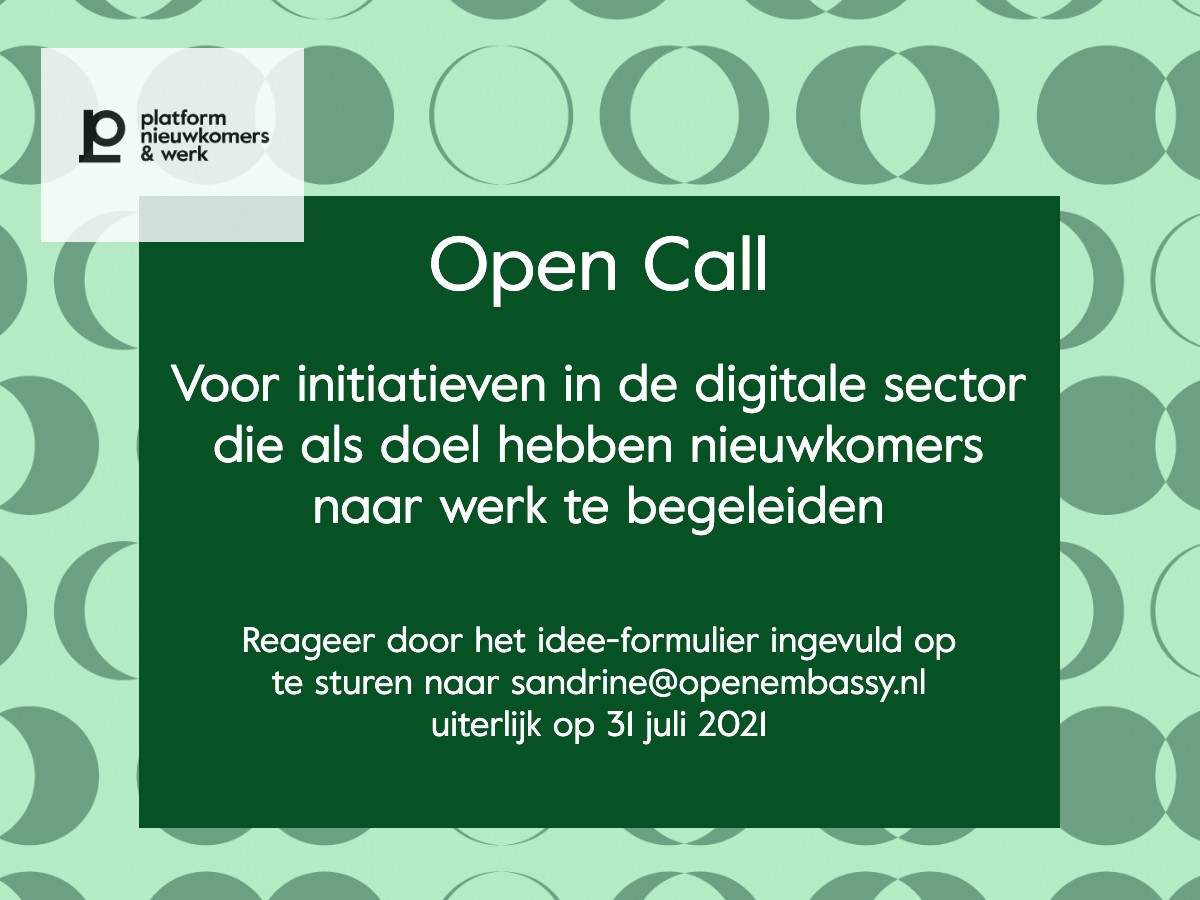 Open Call initiatieven digitale sector